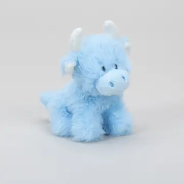 Baby Blue Mini Highland Cow Soft Toy Coollectible Cow