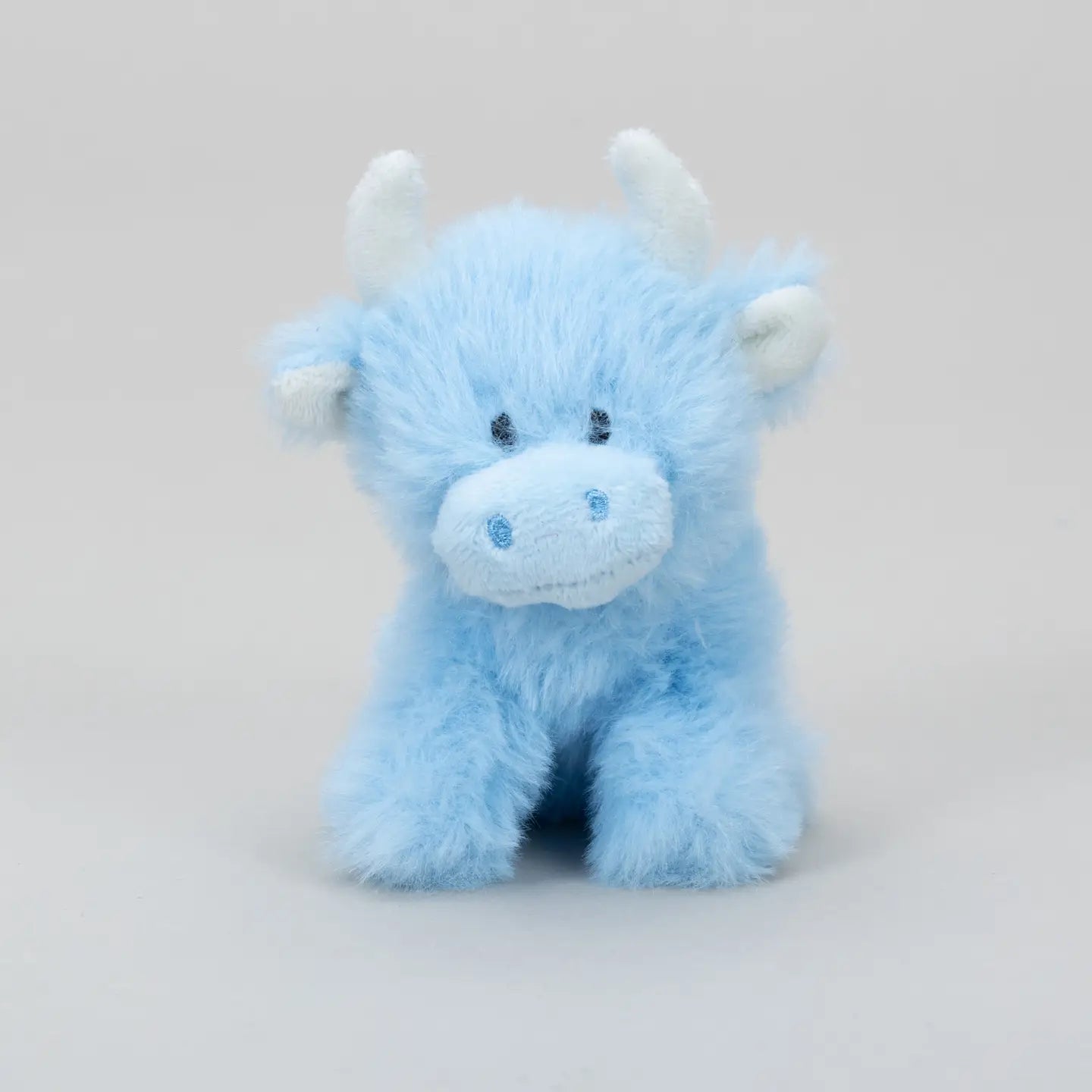 Baby Blue Mini Highland Cow Soft Toy Coollectible Cow