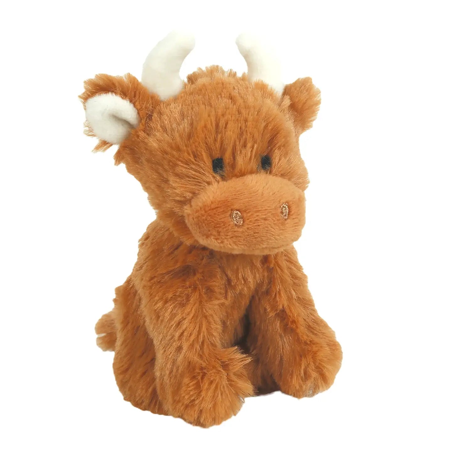 Brown Highland Cow Plush Baby Soft Mini Toy
