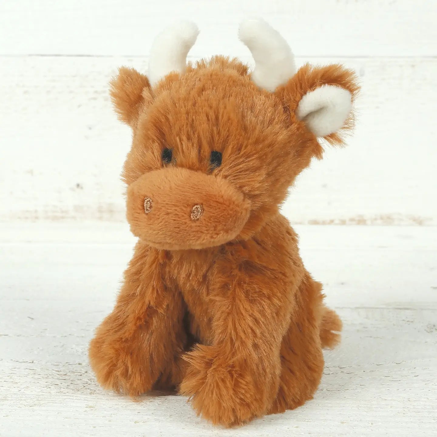 Brown Highland Cow Plush Baby Soft Mini Toy
