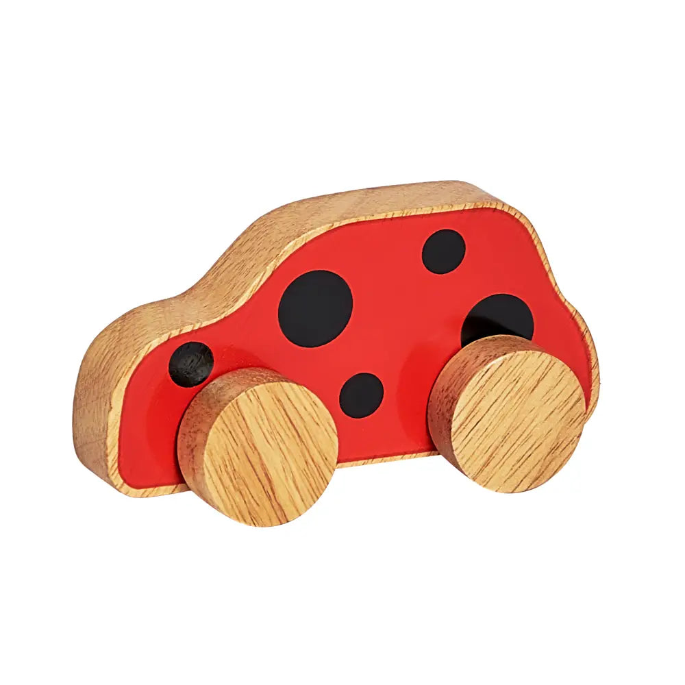 Ladybird Print Car Push Along