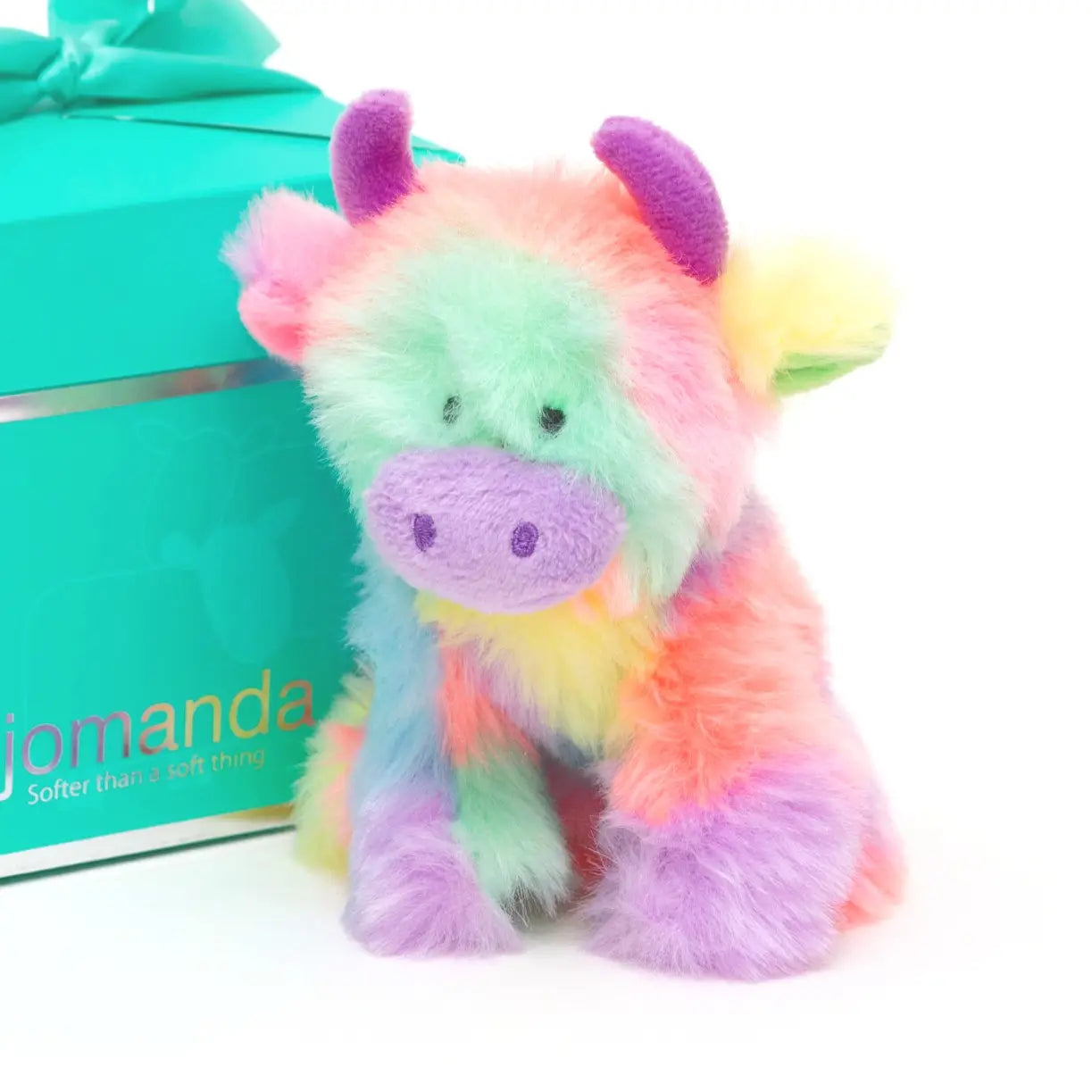 Highland Cow Soft Plush Toy Mini Rainbow