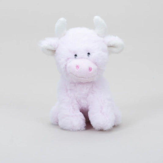 Pink Mini Highland Cow Coollectible Cow